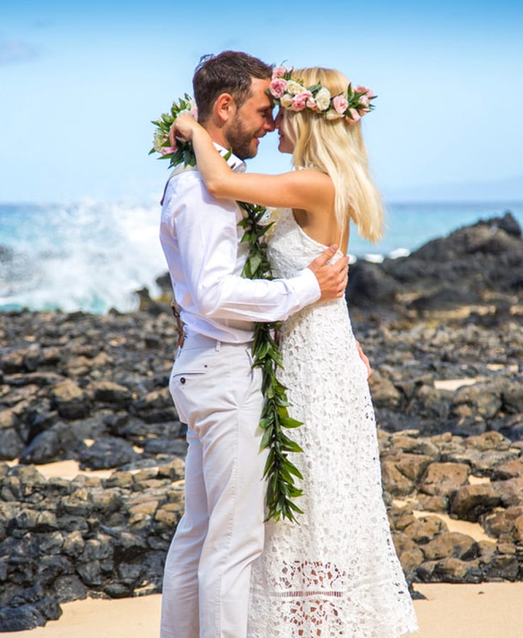 Гавайское свадебное платье - 90 фото